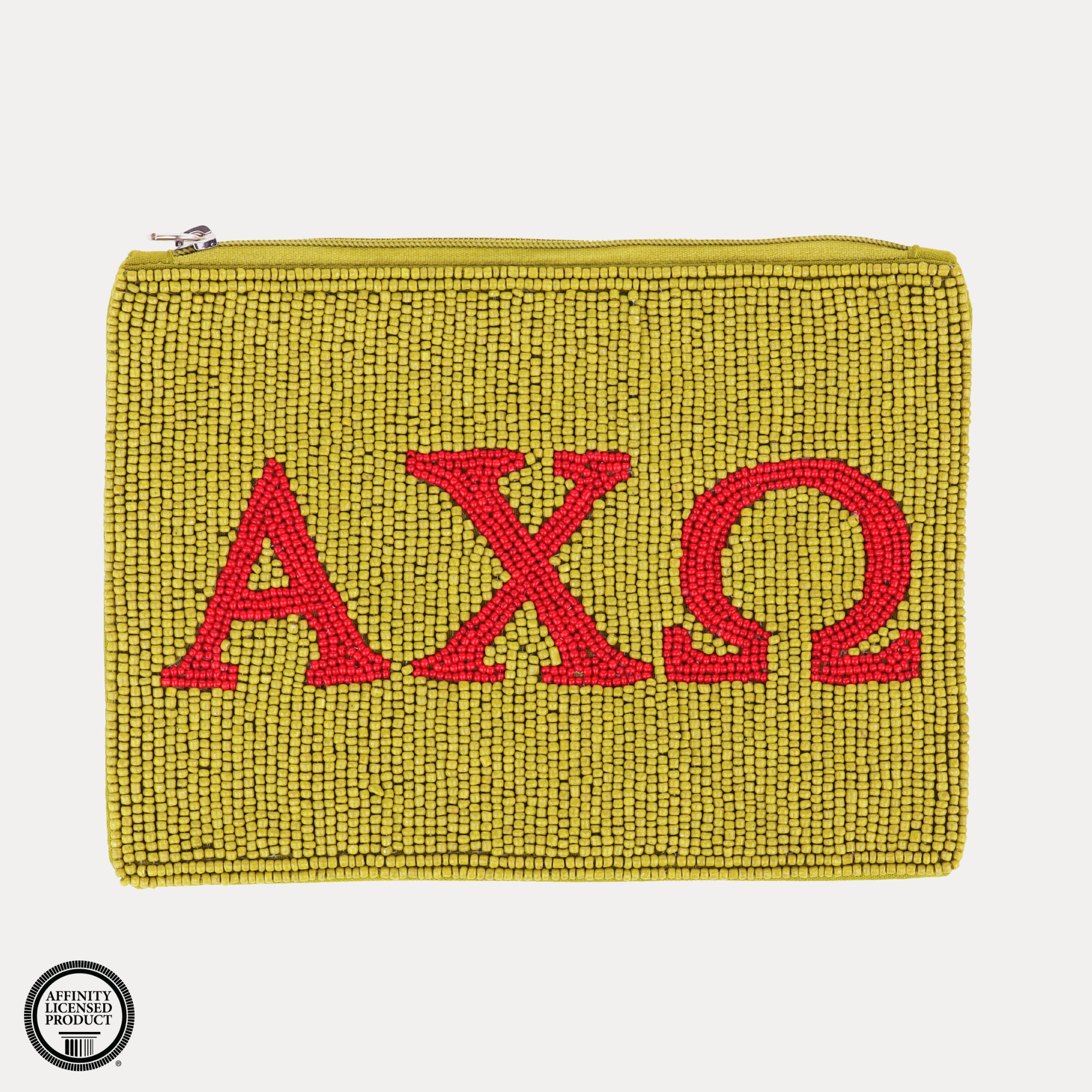 Alpha Chi Omega Beaded Pouch