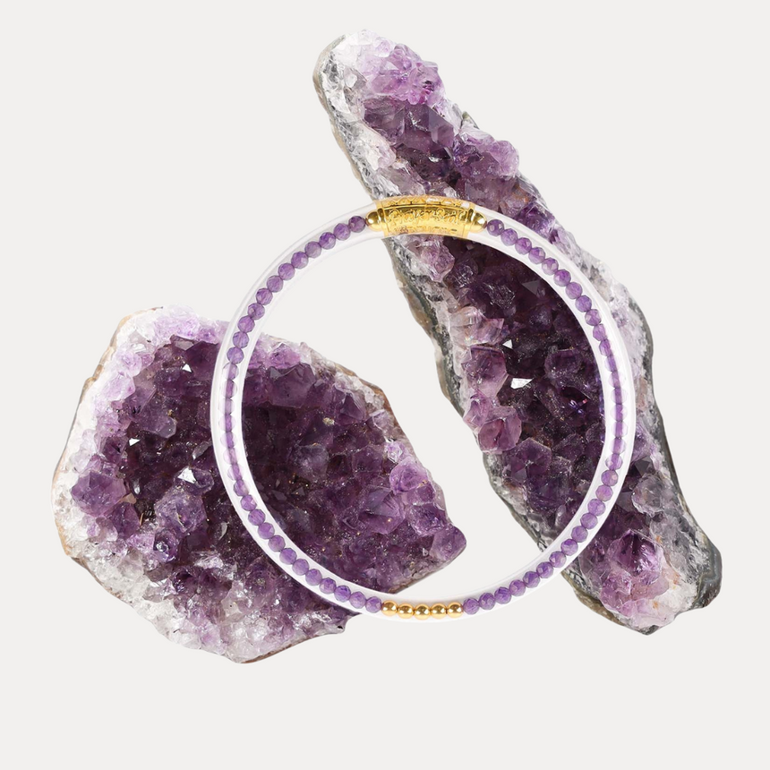 Amethyst Luxe All Weather Bangle | BuDhaGirl