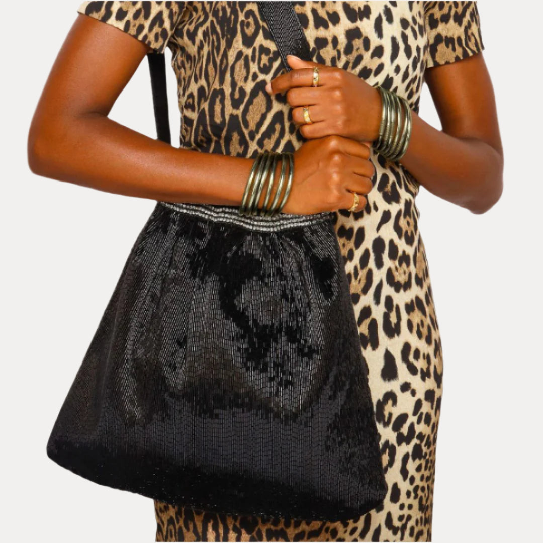 Boho Tote Bag - Black