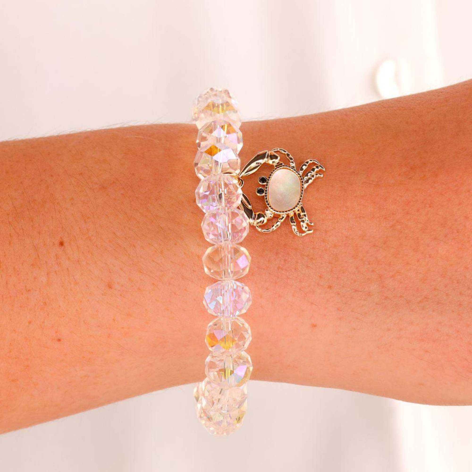 a bracelet on a wrist