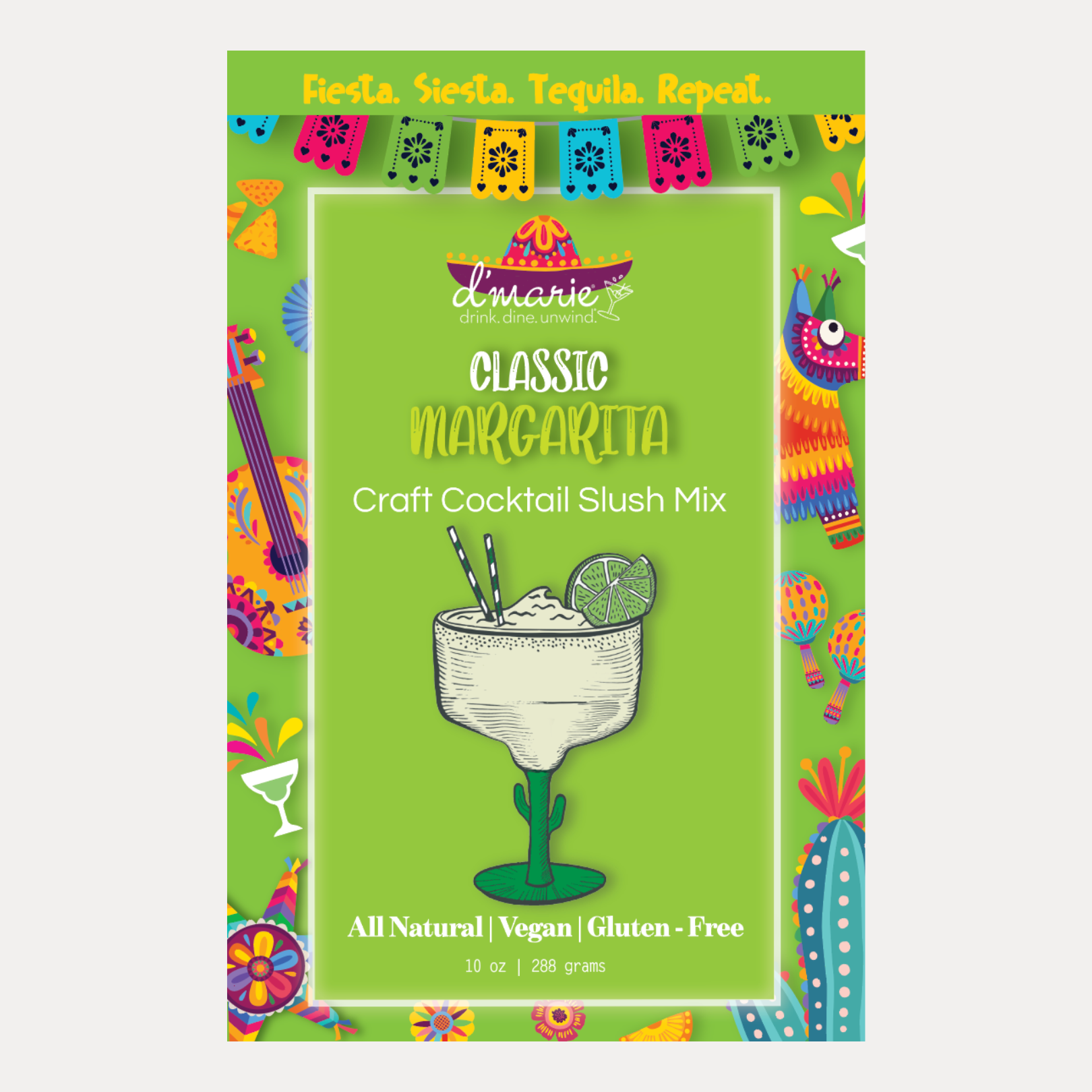 D'Marie Classic Margarita Mix | Frozen Cocktail Slush | BuDhaGirl