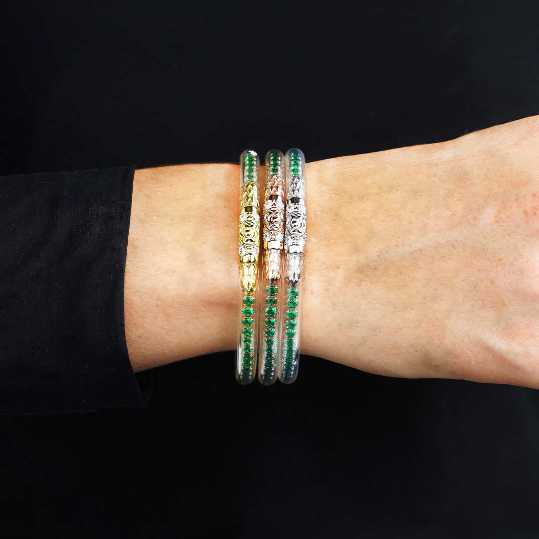 Emerald Collection | Holiday Jewelry Bangle Bracelets | BuDhaGirl