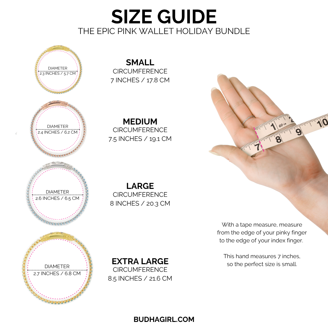 Epic Pink Wallet Holiday Bundle | Bangles, Bracelets, Jewelry | BuDhaGirl