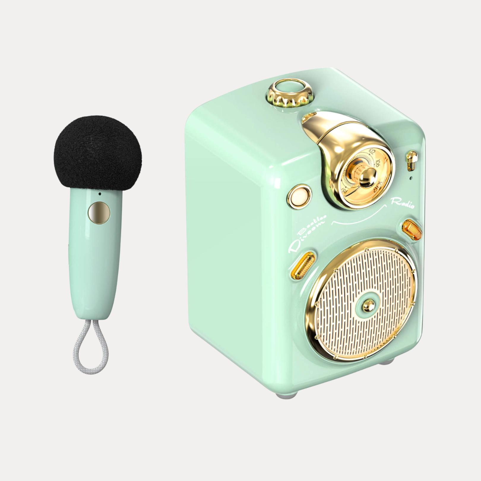 Divoom Fairy 2 Green | Retro Karaoke Speaker | BuDhaGirl