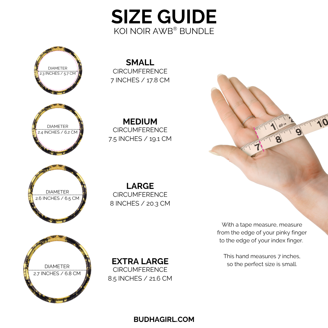 KOI Noir All Weather Bangles Bundle | Bangles, Bracelets, Jewelry | BuDhaGirl