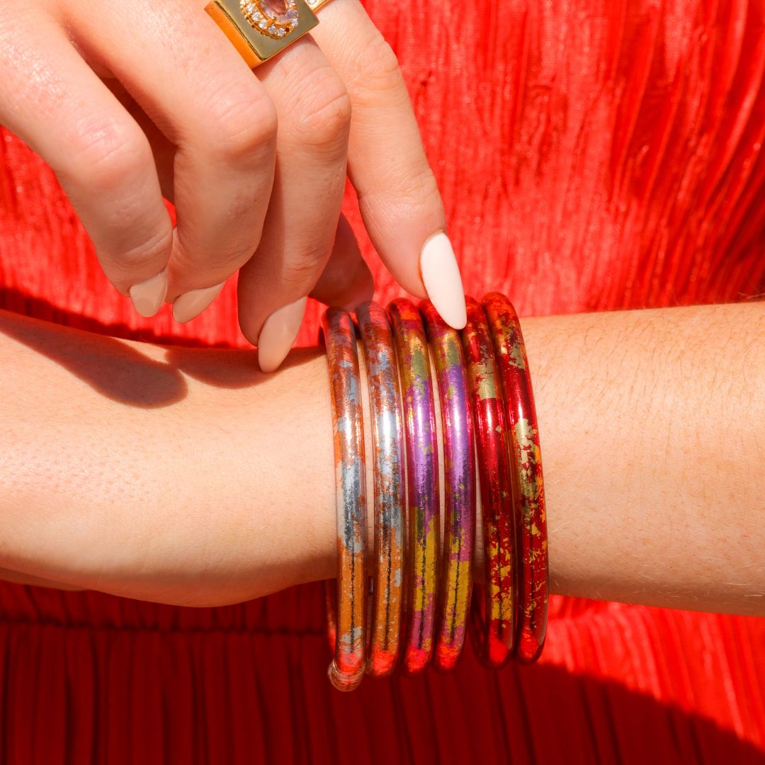 Kyoto Serenity Mixed All Weather Bangles Bracelets Stack of the Week | BuDhaGirl