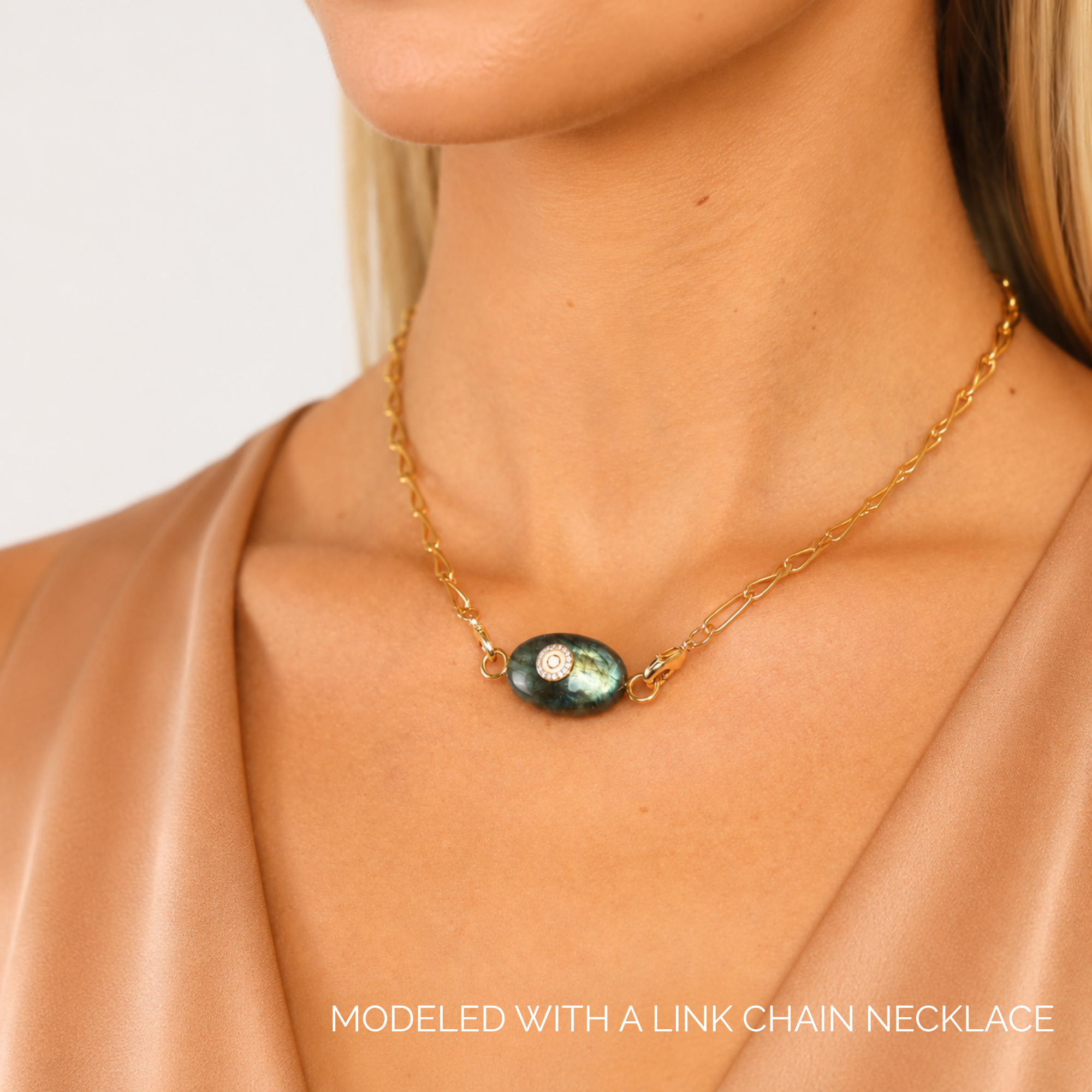 Labradorite Eye Charm