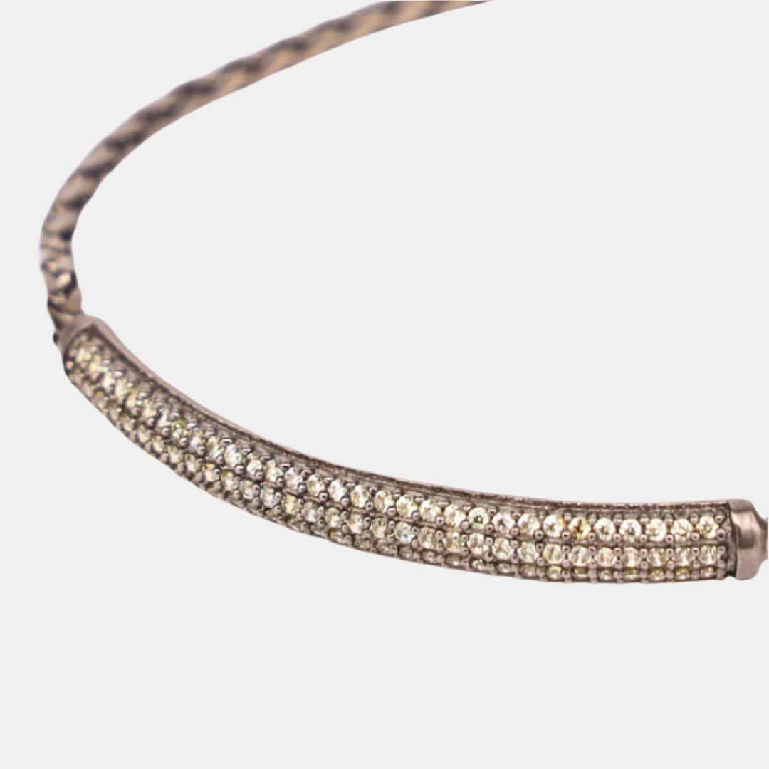 Peridot Brad Birthstone Bracelet For Men | BuDhaHomme by BuDhaGirl