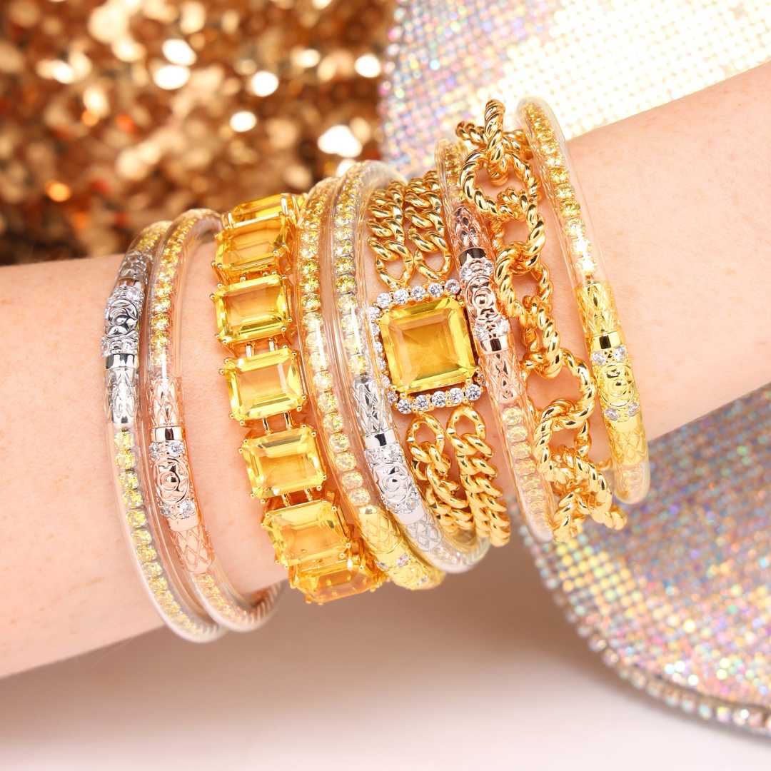 Yellow Rose Three Queens AWB | BuDhaGirl Holiday Collection | Rhinestone Cowgirl Collection | Citrine Jewelry for Women | BuDhaGirl