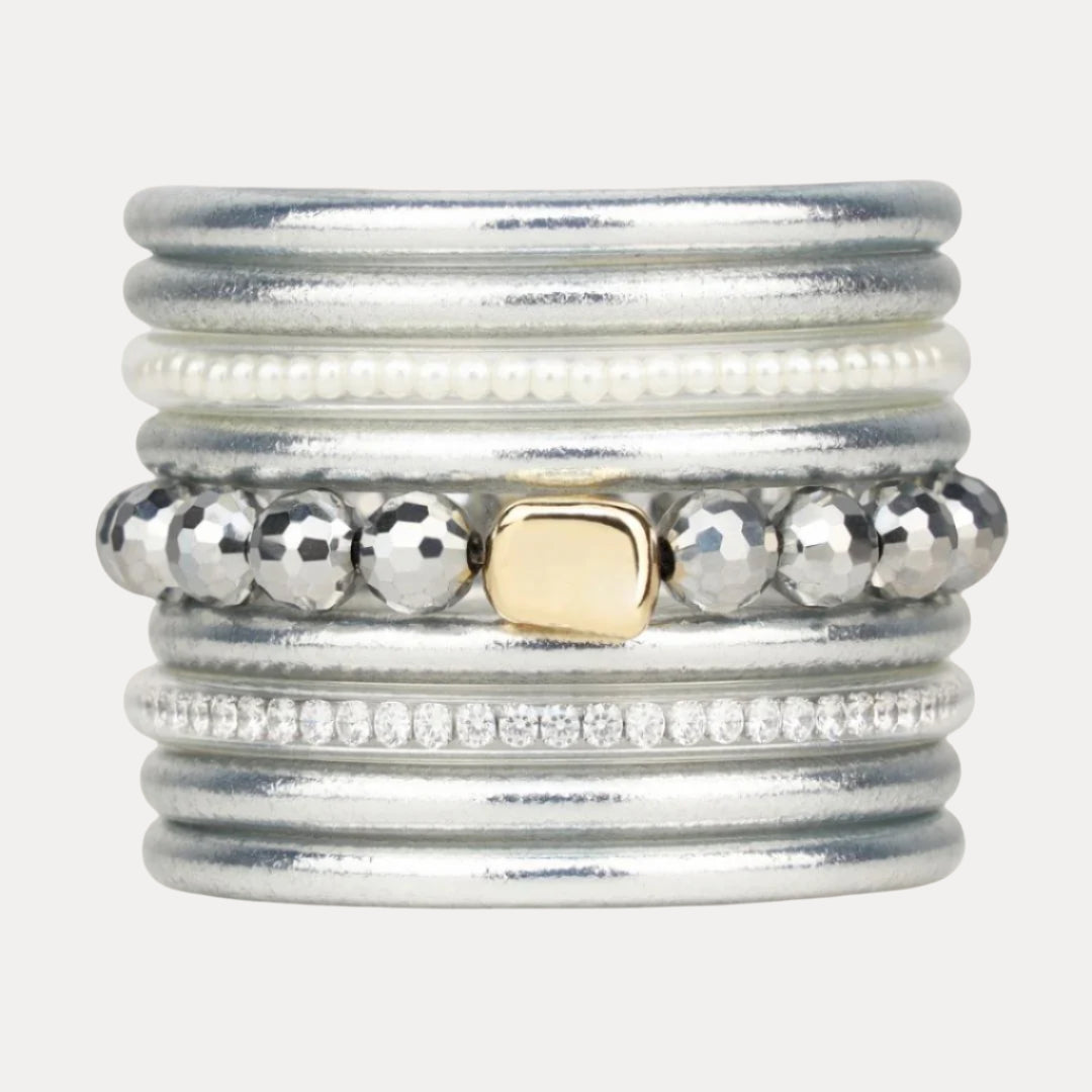 Evolution Stack of 6 - Silver | BuDhaGirl
