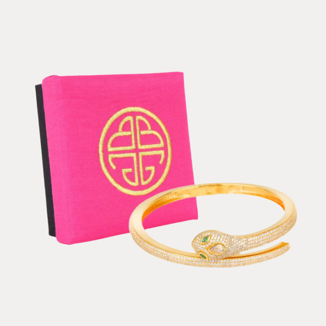 12.06.508.05.00, Snake Pavé Crystal Bracelet | BuDhaGirl