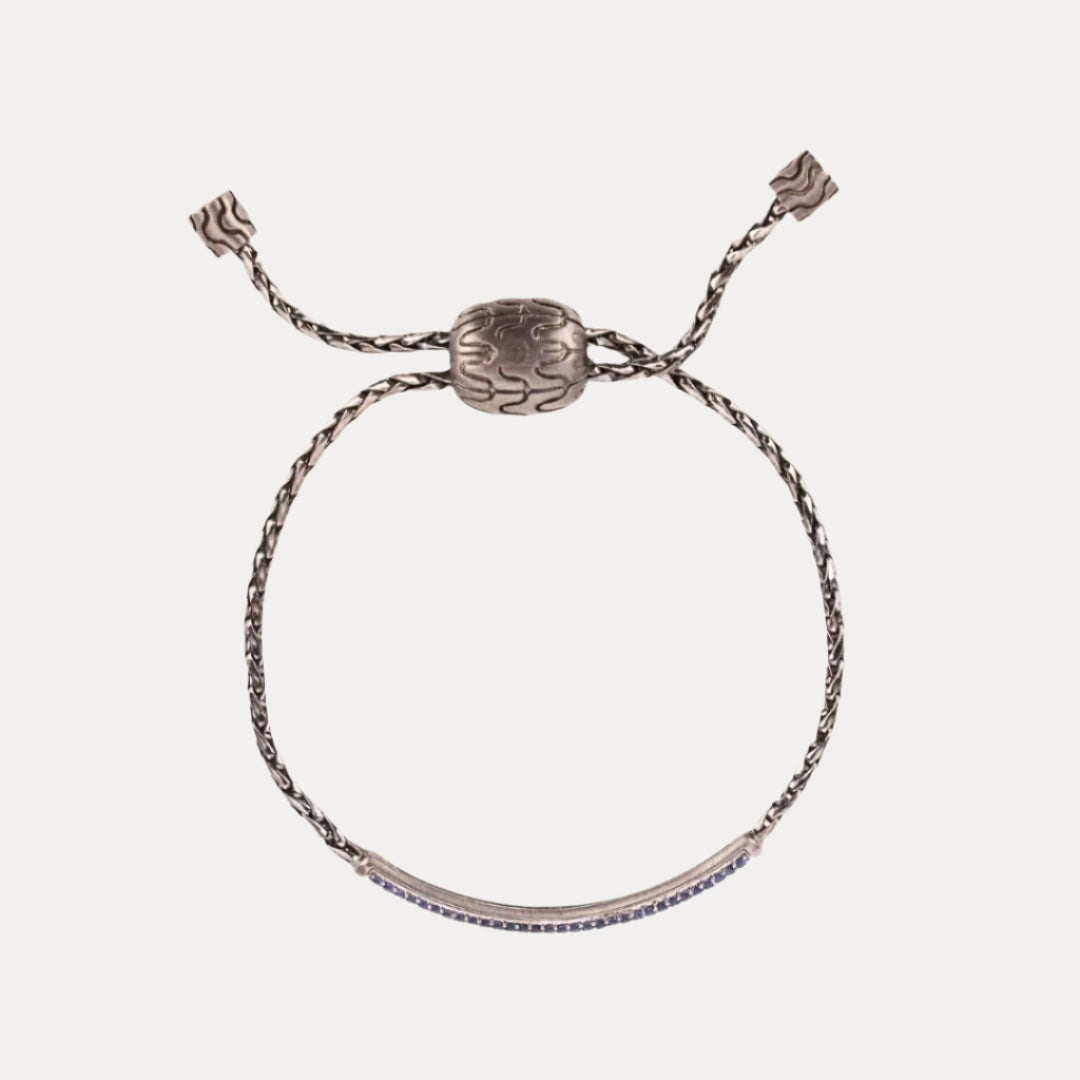 Tanzanite Brad Birthstone Bracelet For Men | BuDhaHomme by BuDhaGirl