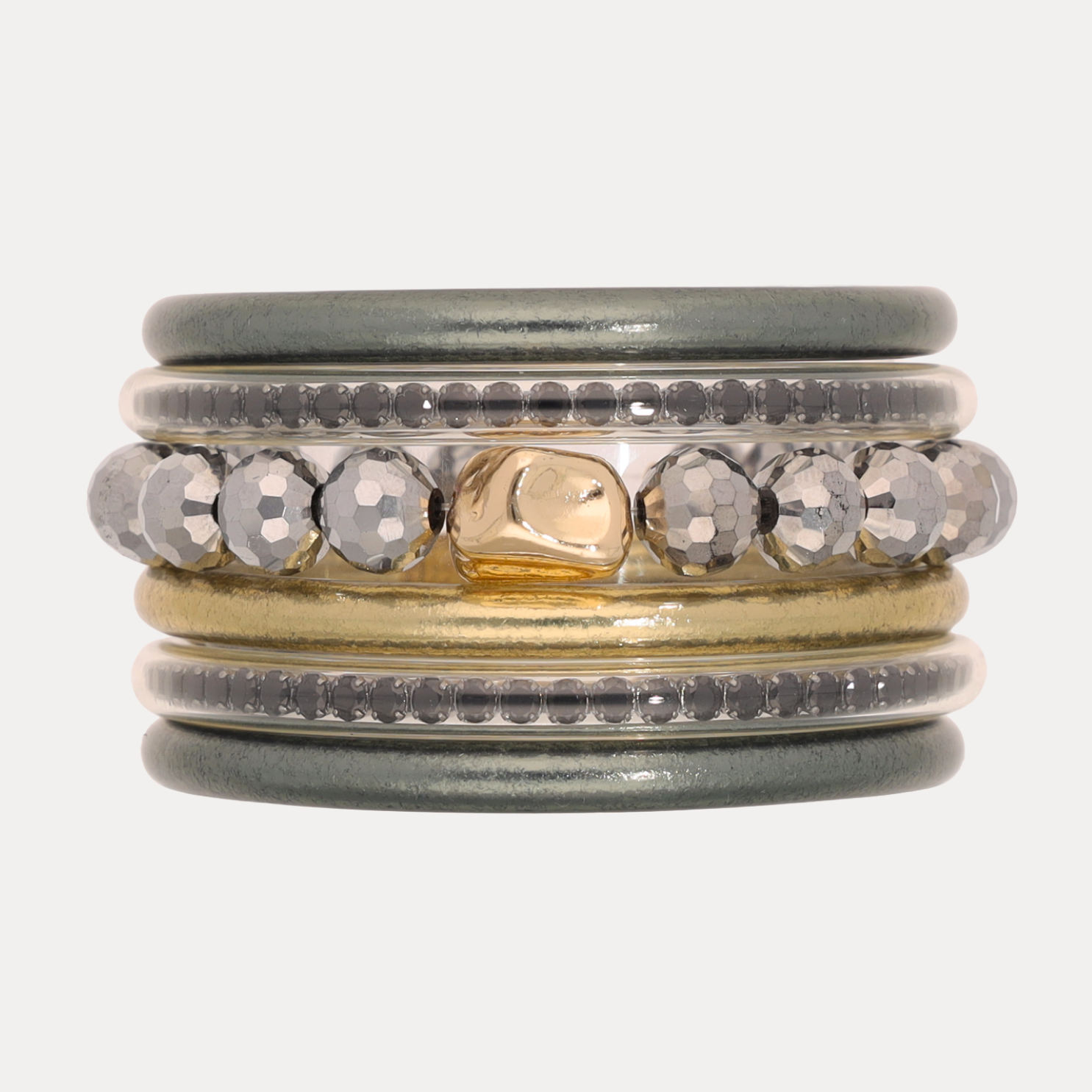 The Graphite Sparkle Stack | Bangles, Bracelets, Jewelry | BuDhaGirl