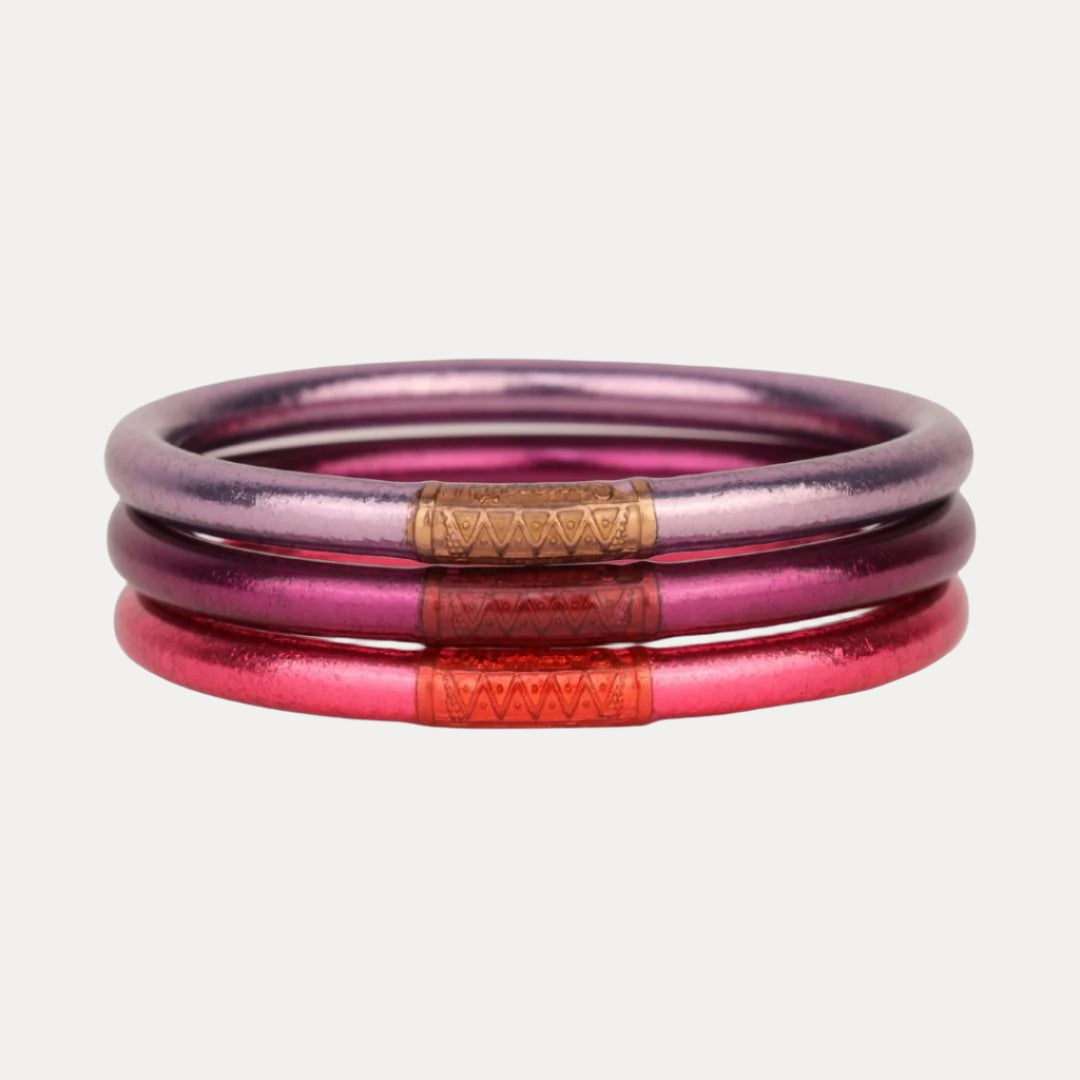 Valentine's Day Bangle Bracelet Stacks for Women - Mixed All Weather Bangles Stack | BuDhaGirl