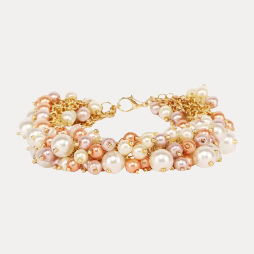 Ariane Pearl Cluster Bracelet | BuDhaGirl