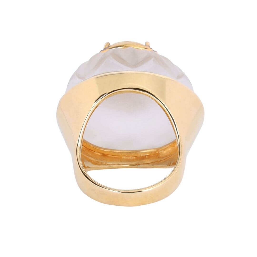 Smoky Quartz Cabochon Diva Ring | BuDhaGirl