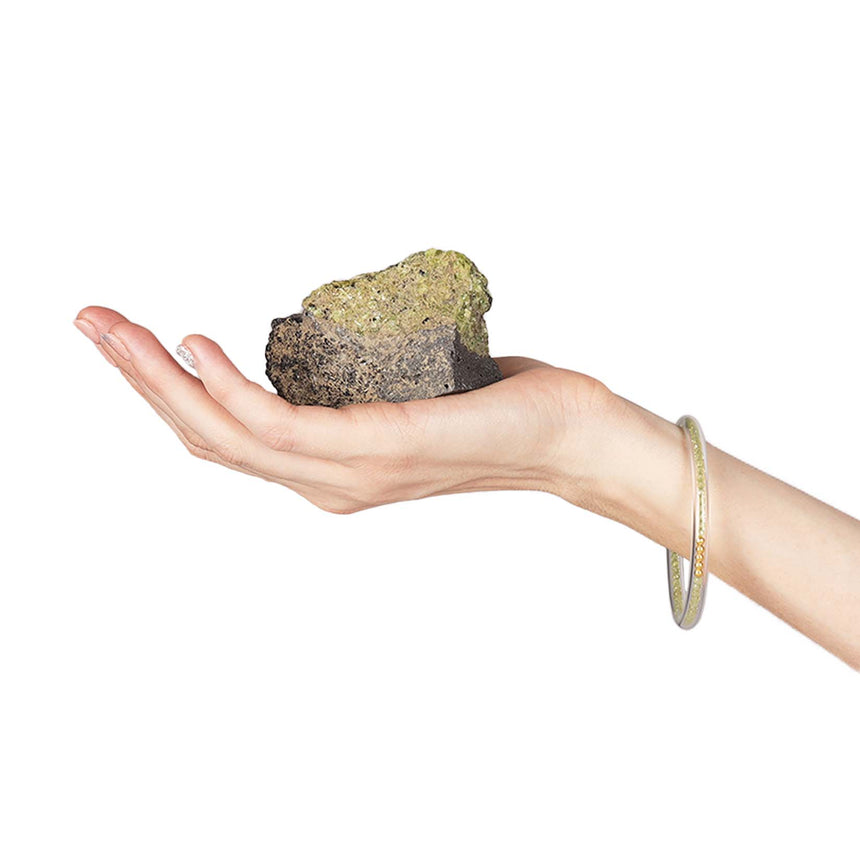 Peridot Luxe All Weather Bangle®(AWB®) - Serenity Prayer | Bangle Bracelets for Women | BuDhaGirl