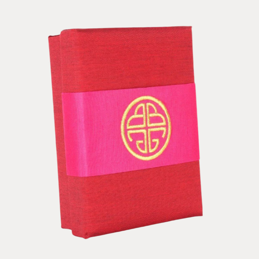 Limited Edition Cranberry Red Silk Holiday Box | BuDhaGirl