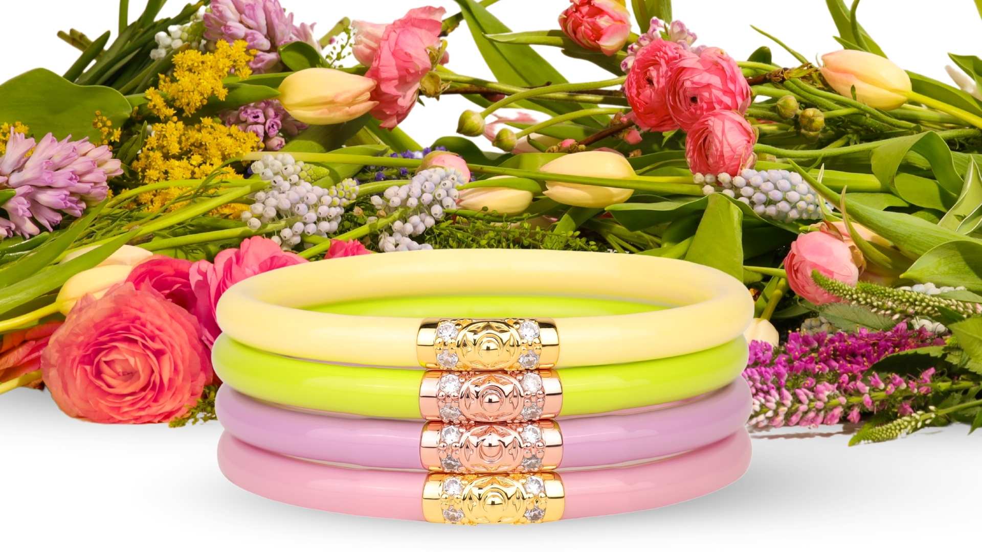 BuDhaGirl Bloom Collection: Bangles, Bracelets, Rings, and Handbags