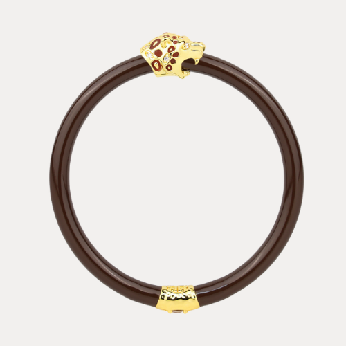 Fauna Chocolate Panther Bangle Bracelet | BuDhaGirl