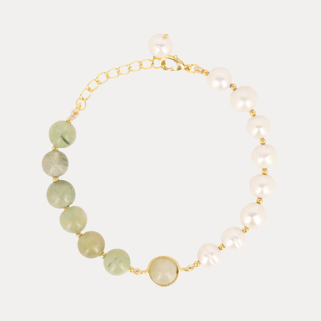 Margarite Bracelet - Jade/Pearl