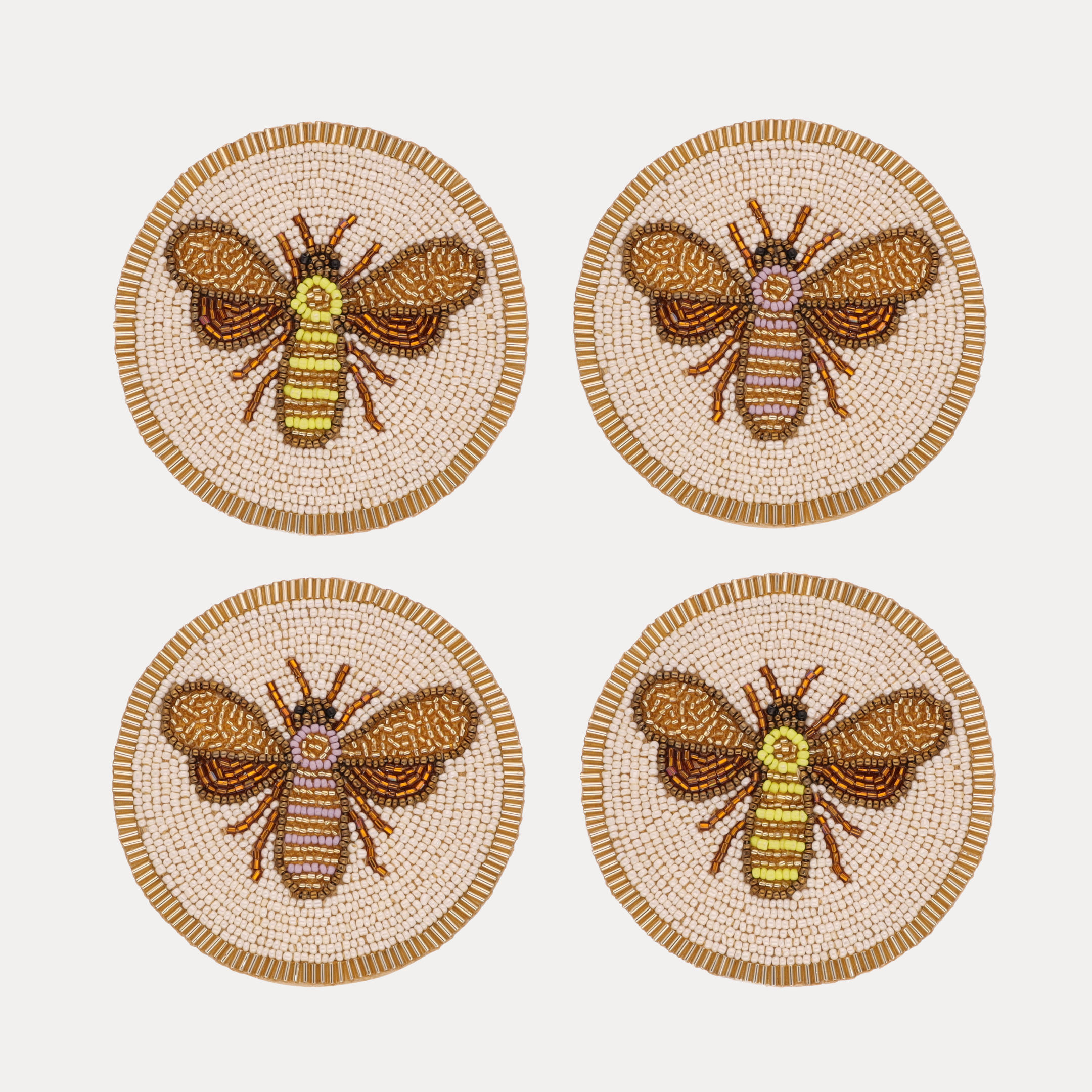 Bee Coasters - Set of 4