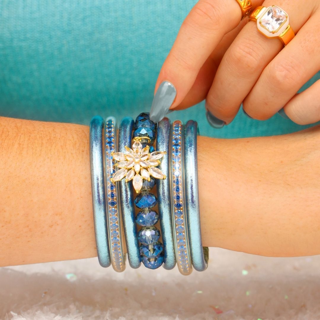 Blue Bangle Bracelet Stack | BuDhaGirl