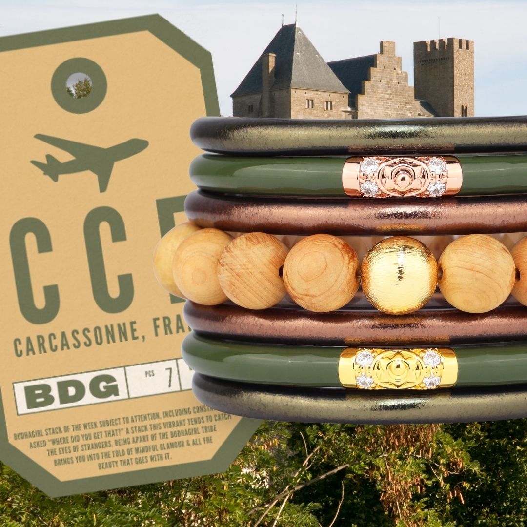 Carcassonne France Bangle Bracelet Stack of the Week | BuDhaGirl