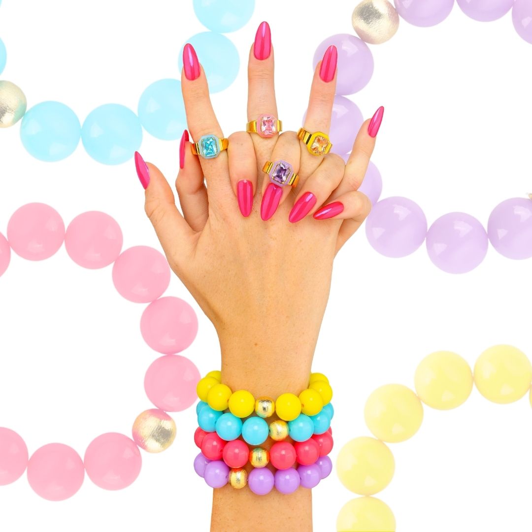 Colorful Cha Cha Resin Beaded Bracelets for Women | BuDhaGirl