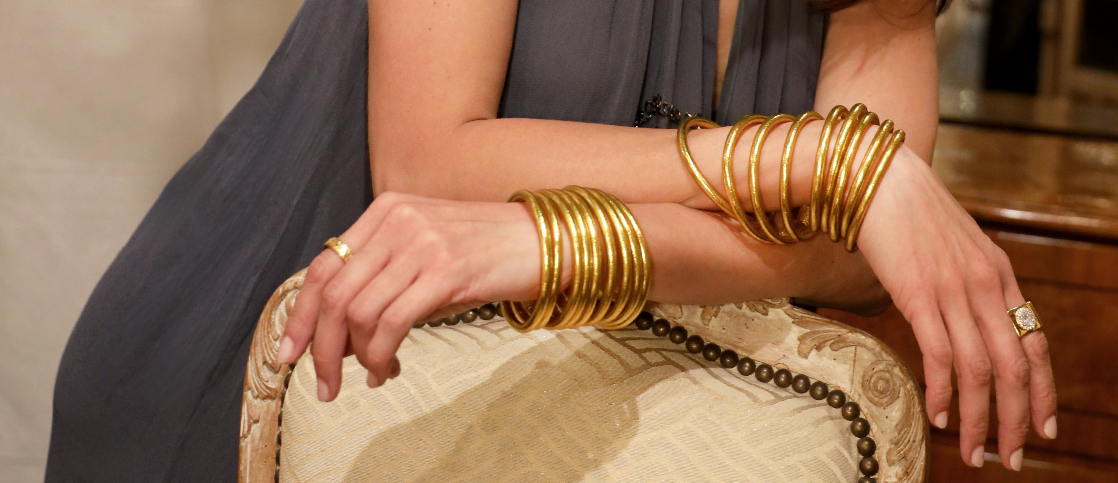 Core Gold All Weather Bangles from BuDhaGirl