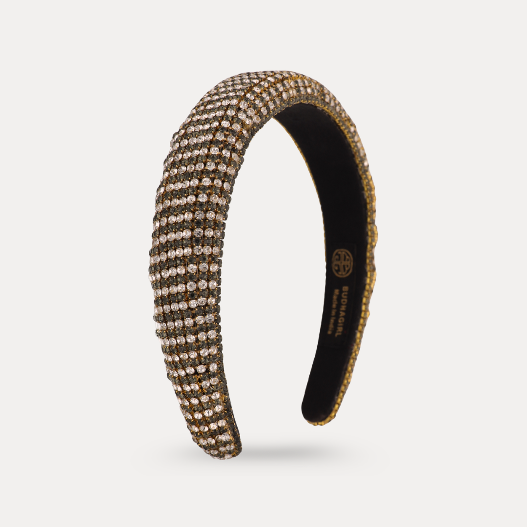 Daria Headband - Brown Crystal