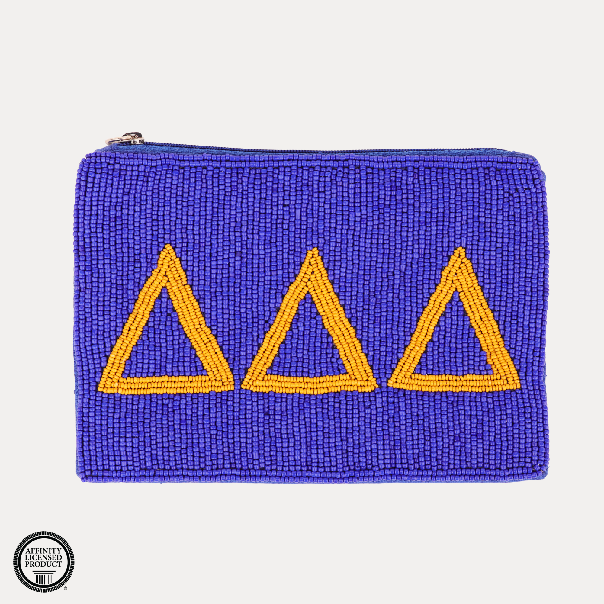 Delta Delta Delta Beaded Pouch
