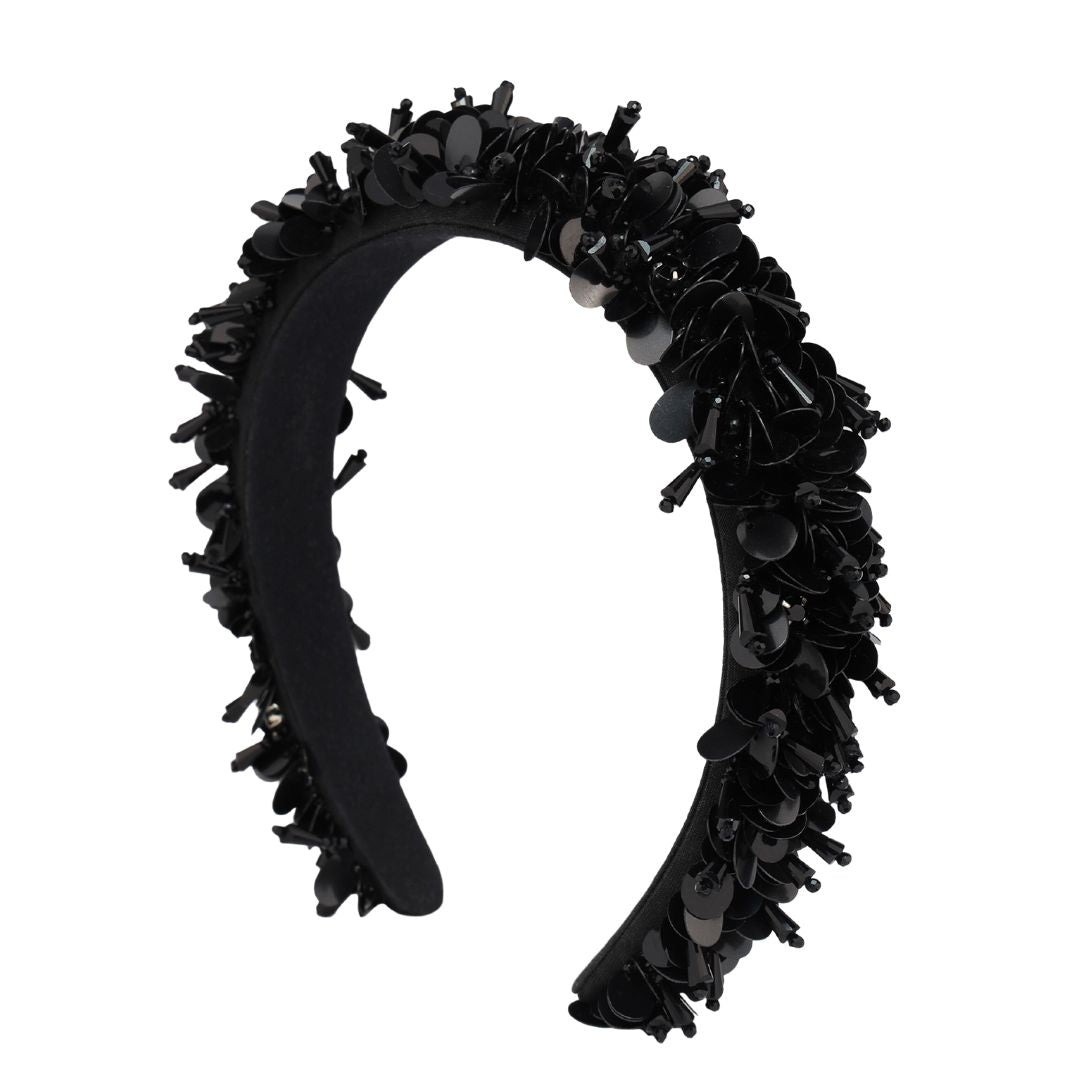 Black Diva Headband: Glamorous and Comfortable Statement Piece | BuDhaGirl