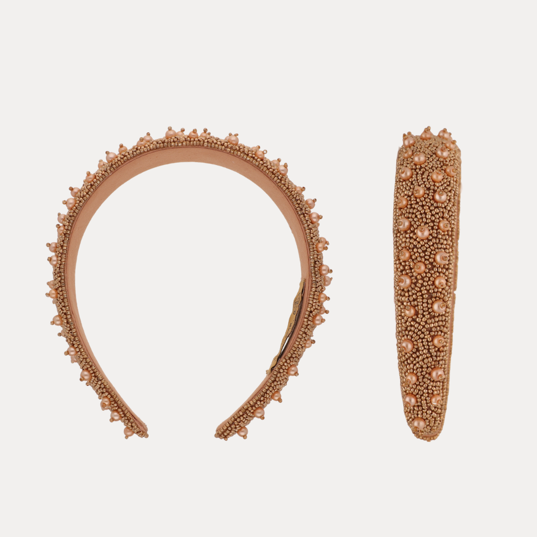 Dot Headband - Gold
