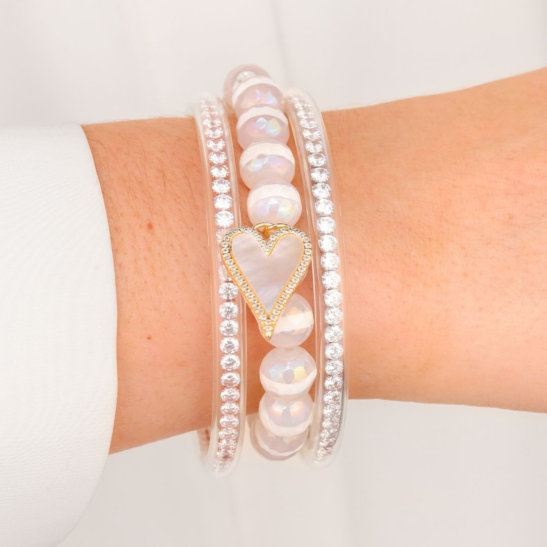 Engagement Bangle Bracelet Stack - Congratulations Taylor Swift and Travis Kelce | BuDhaGirl