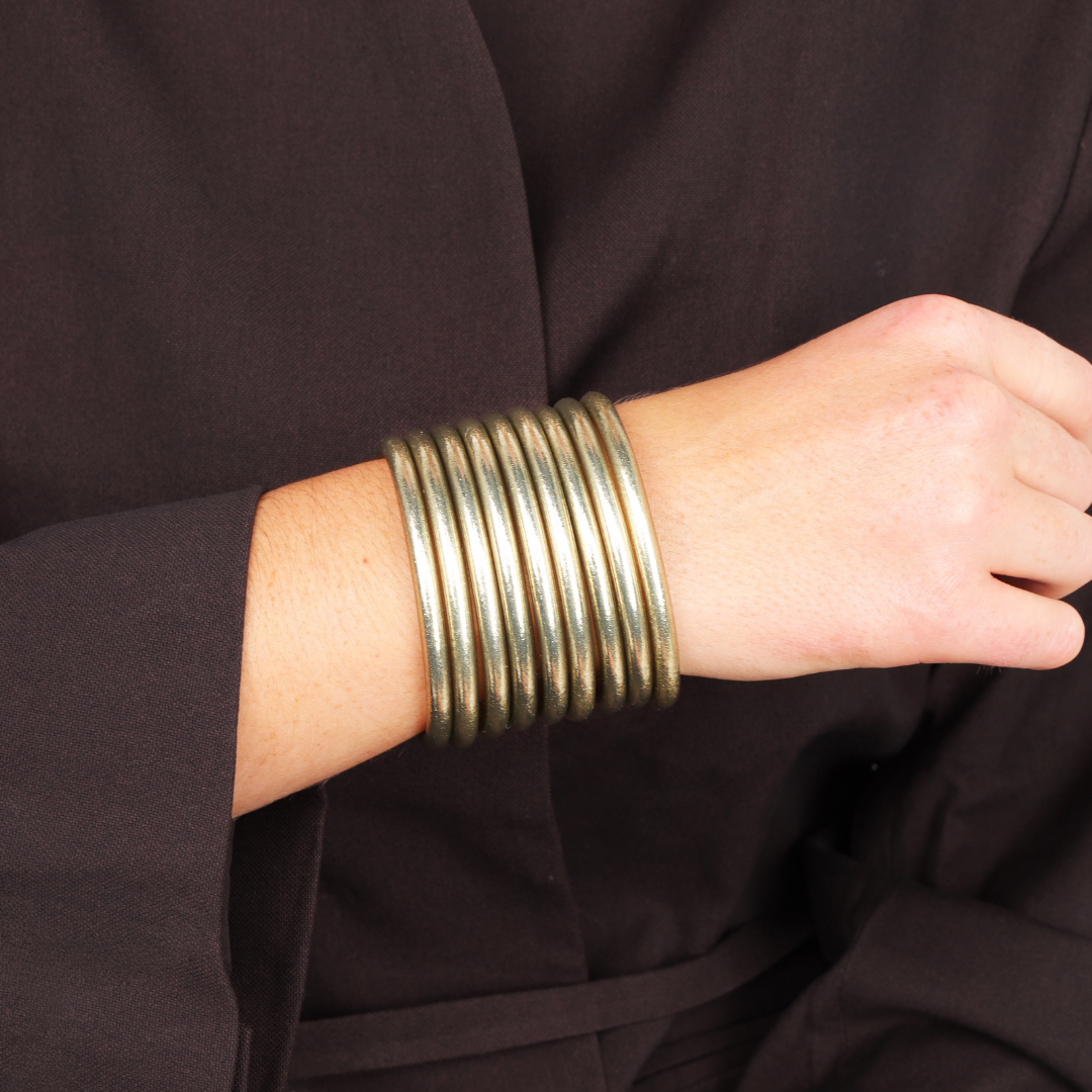 Etoile All Weather Bangles - Set of 9 | Bangles, Bracelets, Jewelry | BuDhaGirl