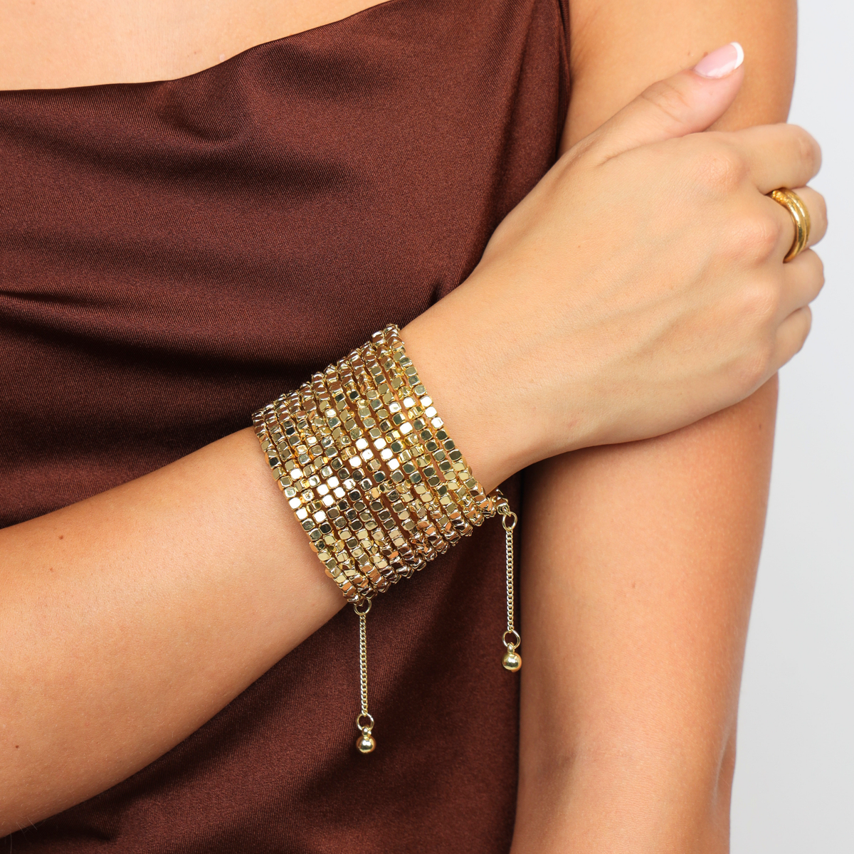 Gold Omega Wrist Wrap