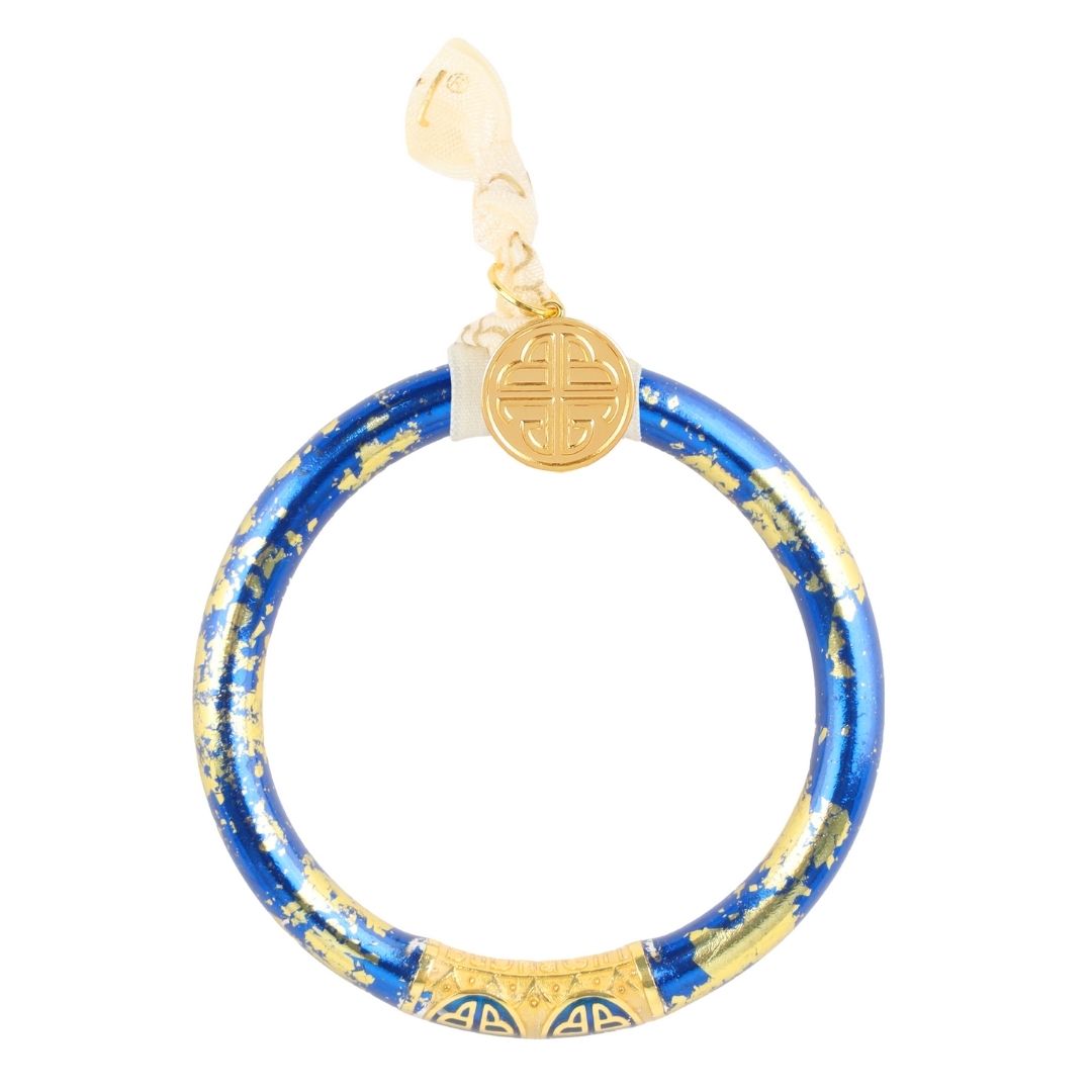 KOI Saffir Cobalt Blue Tzubbie All Weather Bangle Bracelet | BuDhaGirl