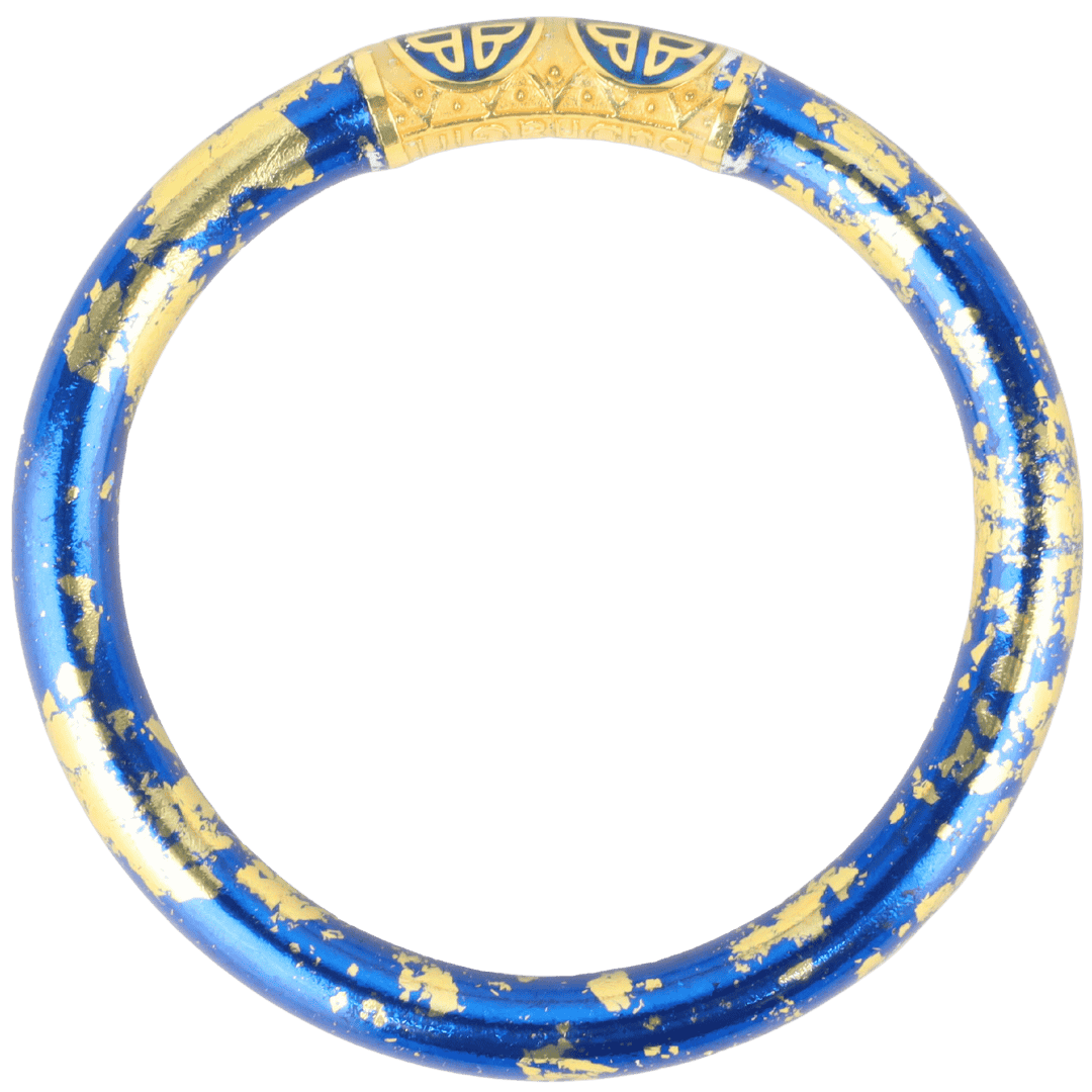 KOI Saffir Cobalt Blue Tzubbie All Weather Bangle Bracelet | BuDhaGirl