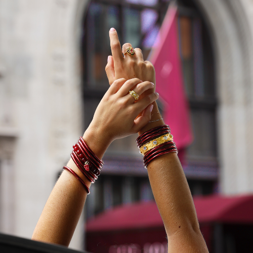 Merlot and Leopard Fall Bangle Bracelet Collection | BuDhaGirl