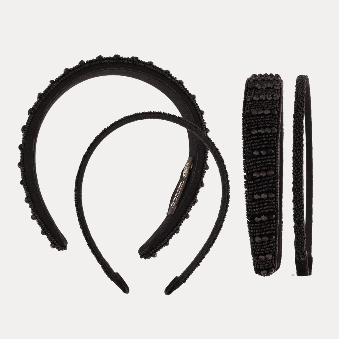 Plaza Duo Headbands - Black