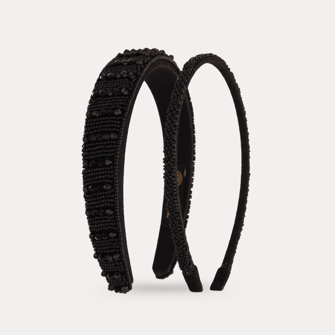 Plaza Duo Headbands - Black