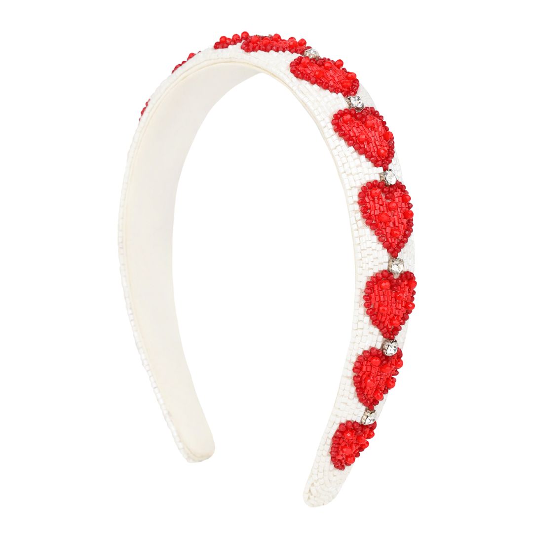 Red Hearts Headband