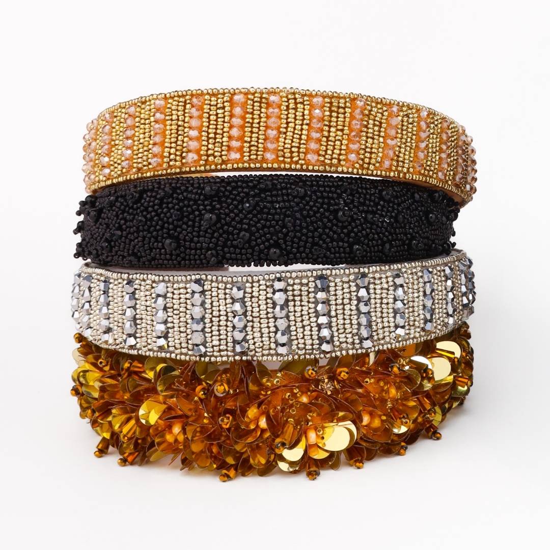 Sequin and Beaded Headbands for Women | BuDhaGirl