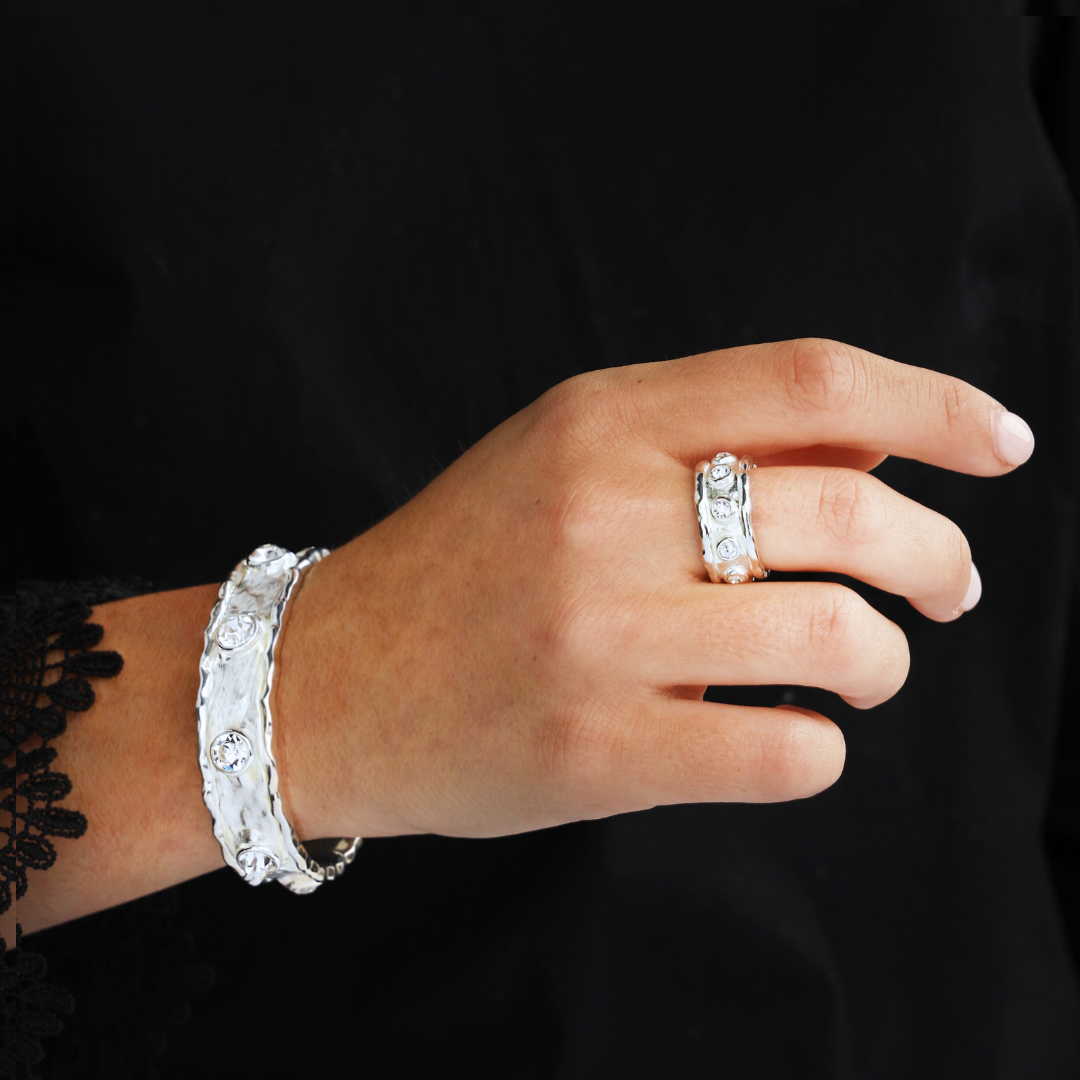 Silver Seven Crystal Ring | BuDhaGirl