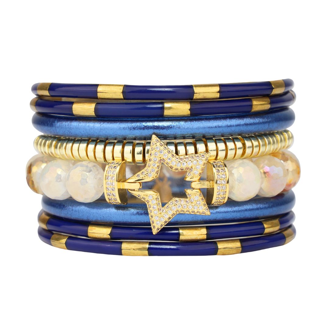 Bangle Bracelet Stack Inspired by Big Tex at the State Fair of Texas | BuDhaGirl Stack of the Week