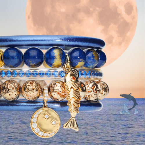 Sturgeon Moon Bangle Bracelet Stack of the Month | BuDhaGirl