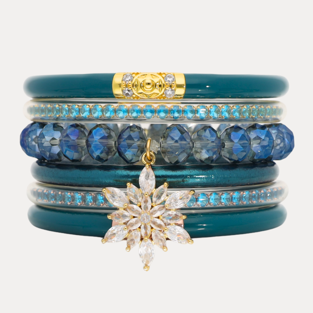 The Plume Holiday Stack | Bangles, Bracelets, Jewelry | BuDhaGirl