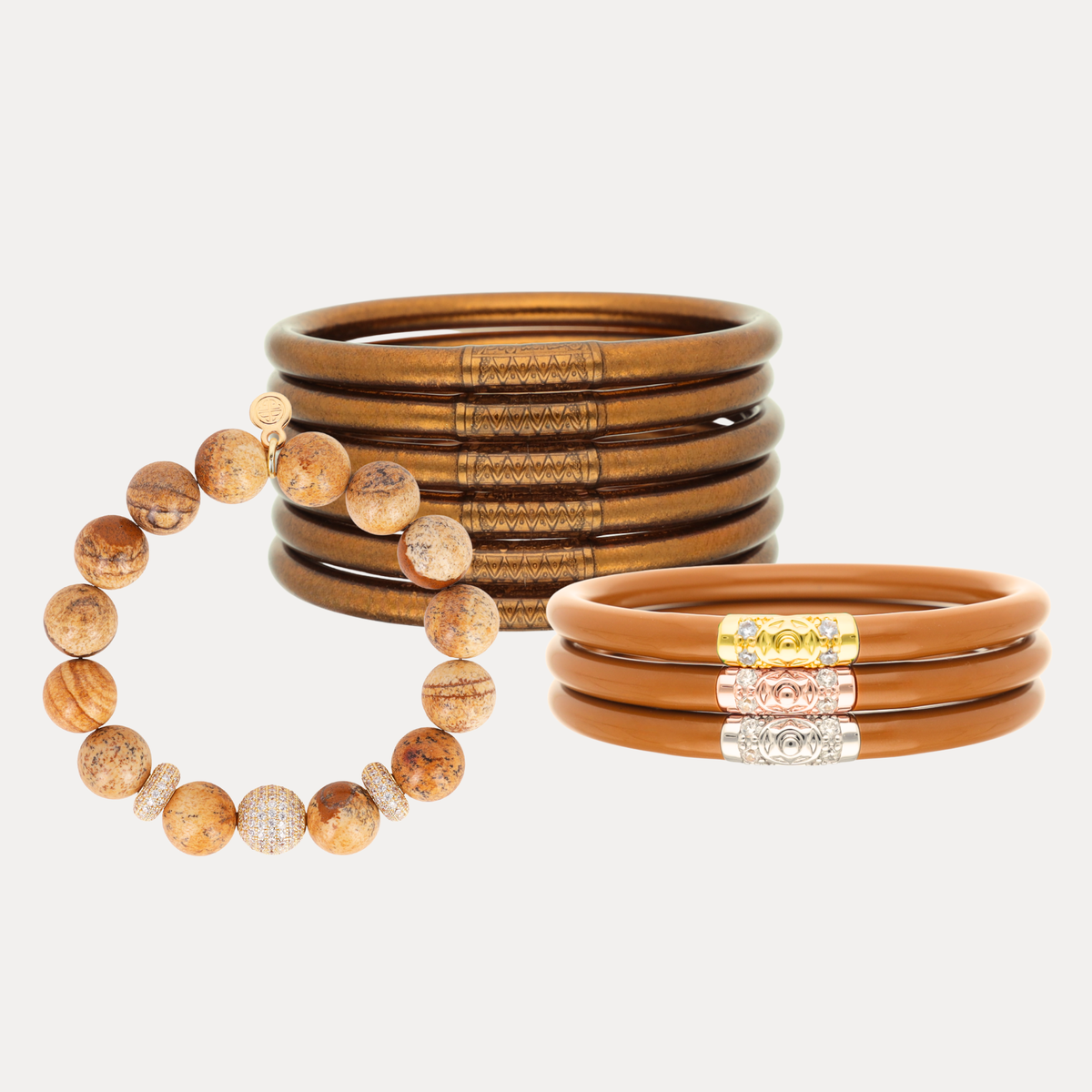 a group of bracelets and bracelets