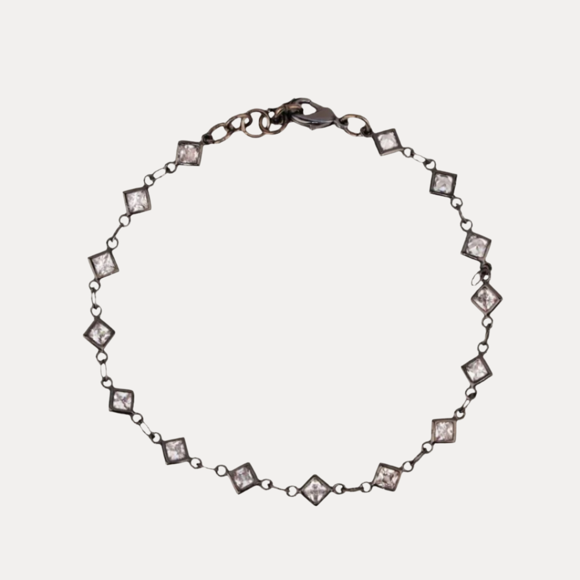 a bracelet with diamonds on it